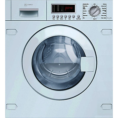 Neff V6540X1GB Integrated Washer Dryer, 7kg Wash/4kg Dry Load, B Energy Rating, 1400rpm Spin